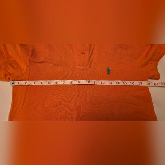 Ralph Lauren Women's Orange Classic Fit Polo ~ Size Medium - Picture 8 of 9